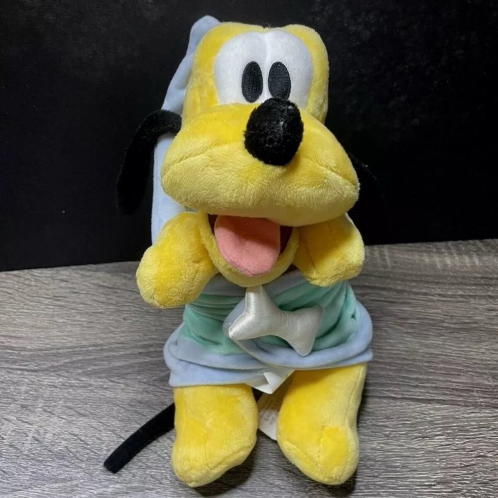 Disney Babies 12" Pluto Baby with Rare Blanket Plush Disney Parks Plush Stuffed